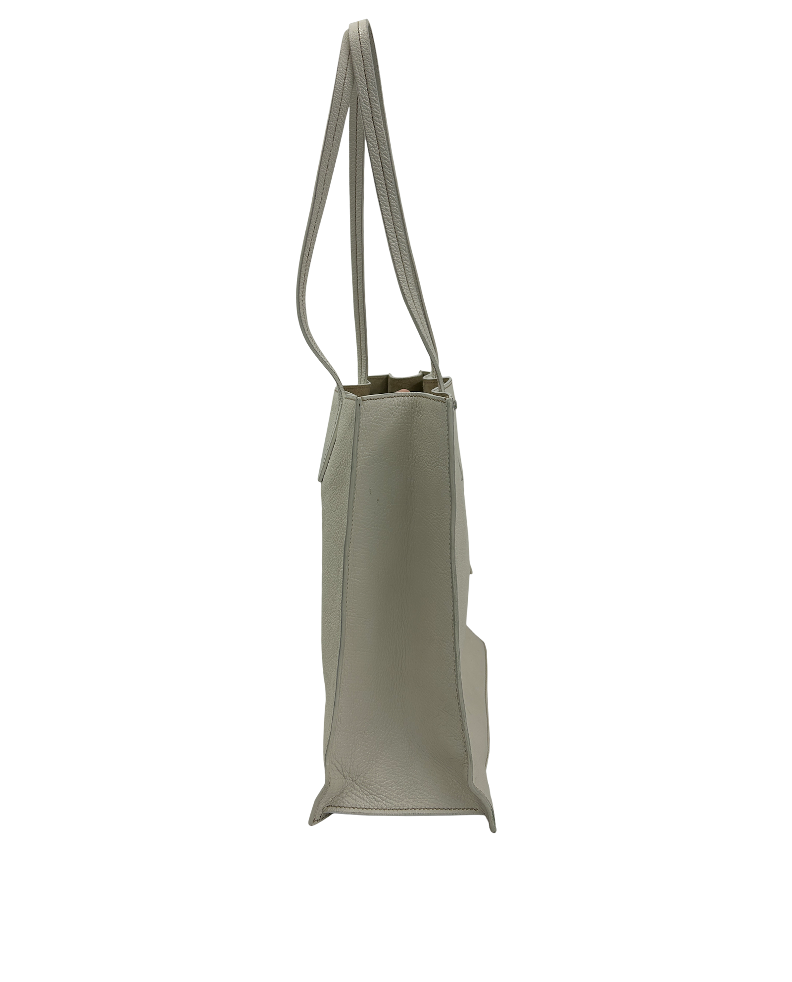 Madras Tote, 420&euro;, Bolso, Blanco, Animal - Piel, Vista lateral